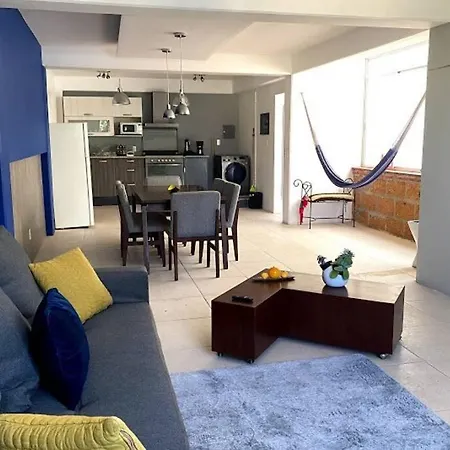 El depa de la hamaca azul Granada-Polanco Apartamento